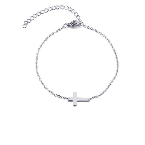 Single Cross Christian Bracelet - Image 2