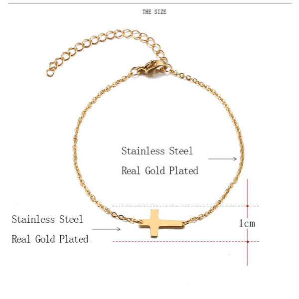 Single Cross Christian Bracelet - Image 5